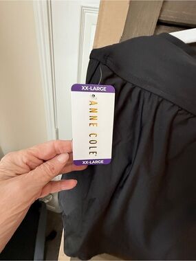 Ann Cole Black swimsuit bottoms.  Size 20.  New with tags attached